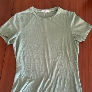 James Perse cotton women’s light green T-Shirt